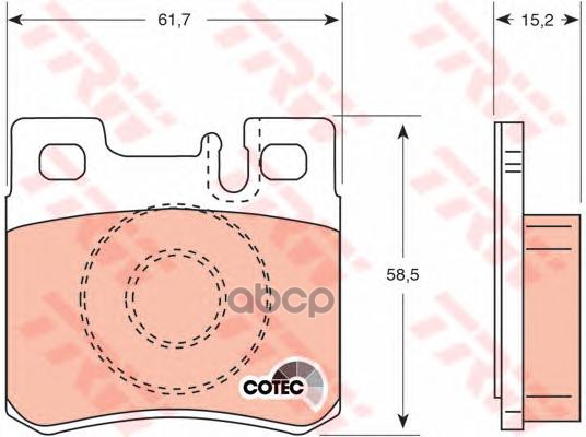 Колодки Тормозные Дисковые Задн Mercedes-Benz: 190 89-93, C-Class 93-00, C-Class Универсал 96-01, Cabriolet 92-93, Clk 00-02,...