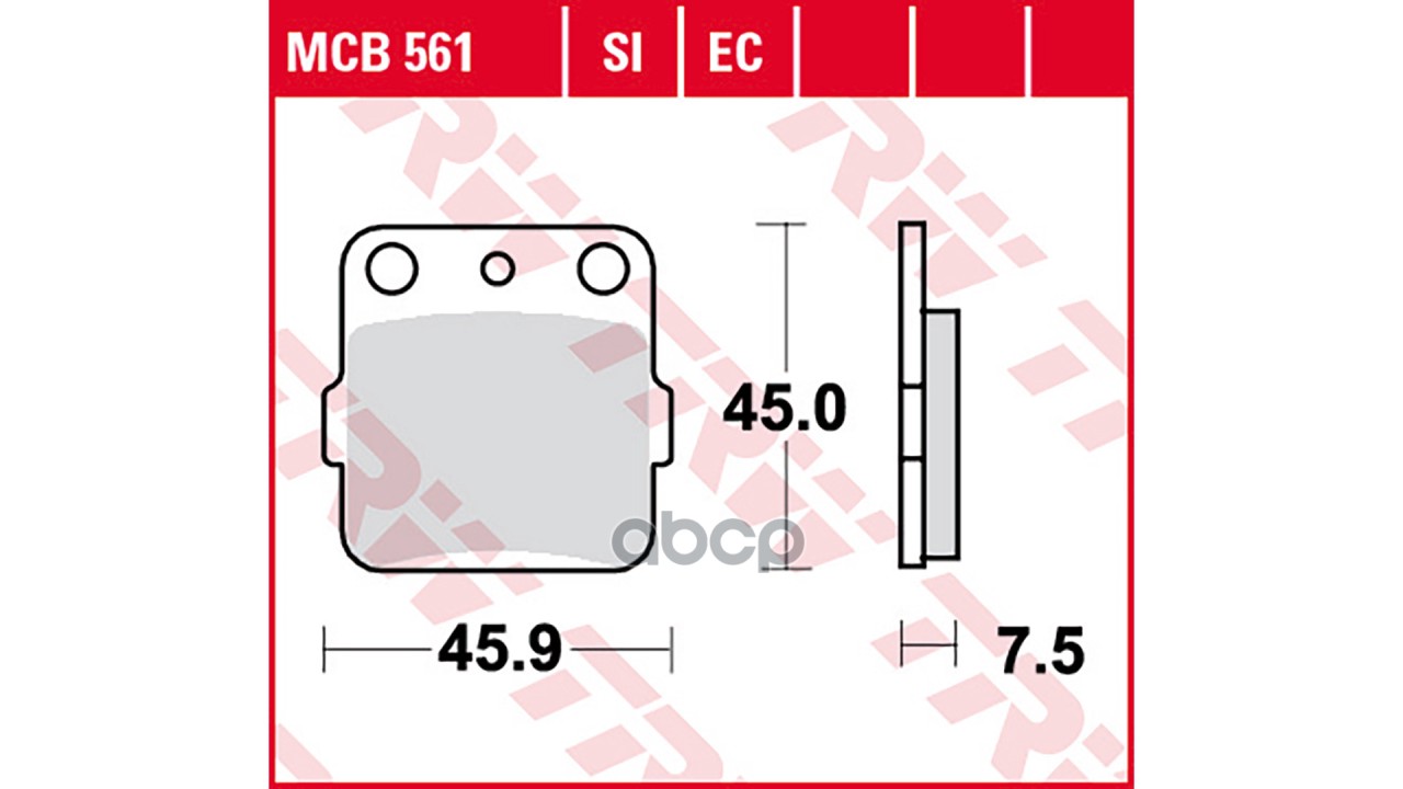 Колодки дисковые MCB561SI TRW арт. MCB561SI