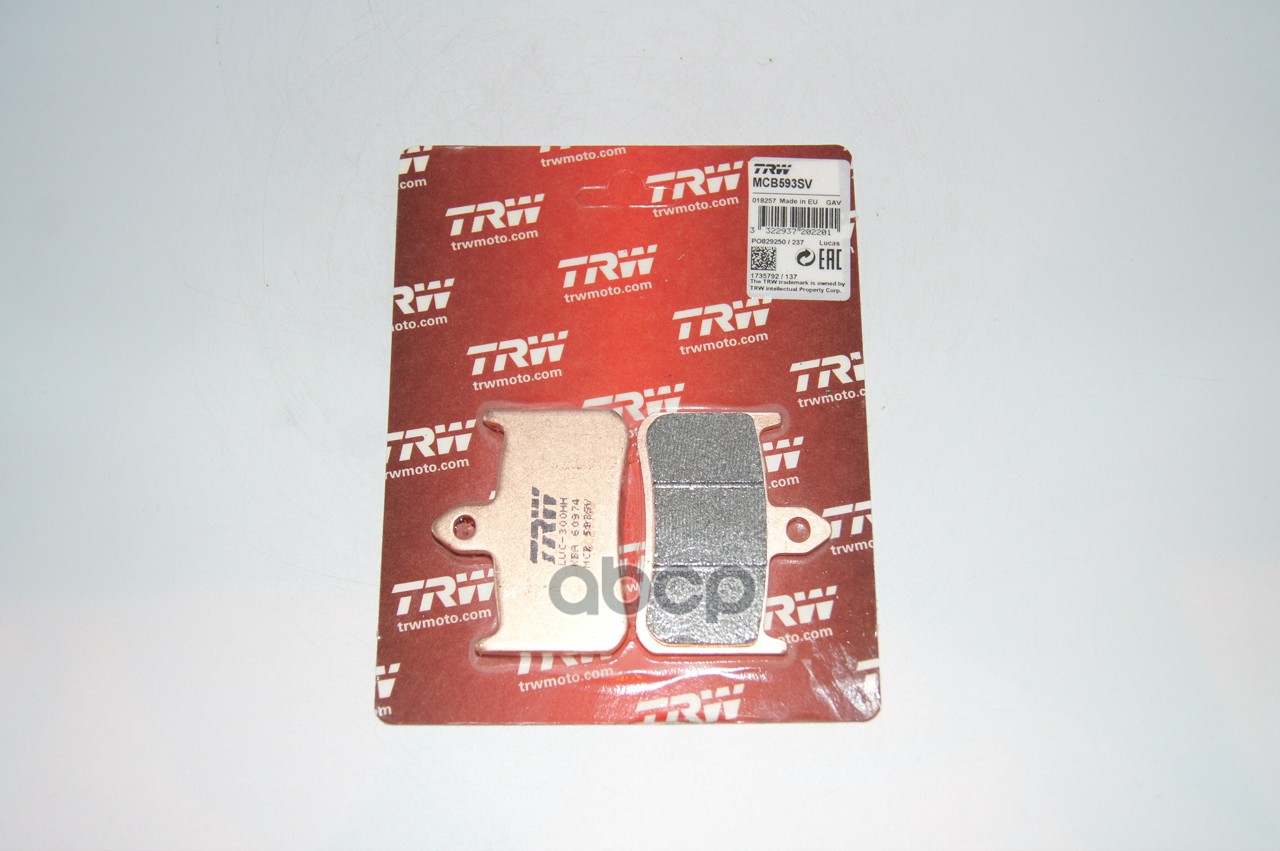 Колодки дисковые MCB593SV TRW арт. MCB593SV