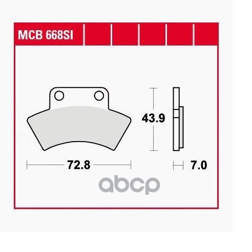 Колодки Тормозные Дисковые Cf Moto Terralander 11- TRW арт. MCB668SI