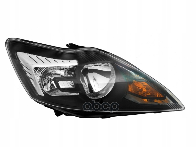 Фара левая FORD FOCUS 2008  BLACK+CHROME  ELECTRIC WMOTOR TYC арт. 20-b484-a5-2b