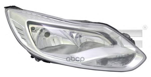 Фара правая FORD FOCUS 2011- CHROME ELECTRIC W/MOTOR TYC арт. 20-c569-05-2b