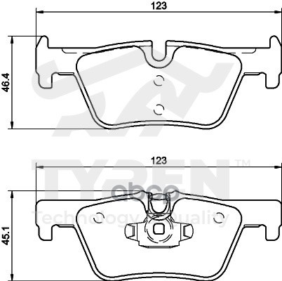 Колодки тормозные дисковые задние TYREN арт. TYR1210851