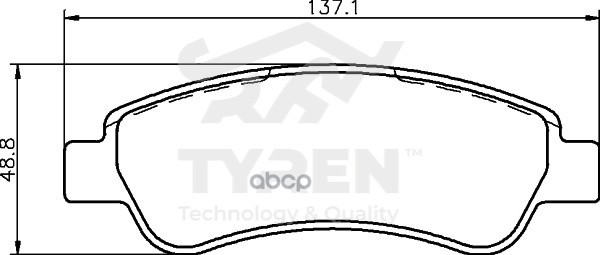 Колодки тормозные дисковые задние TYREN арт. TYR1211561