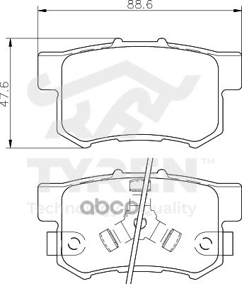 Колодки тормозные дисковые задние TYREN арт. TYR1214181