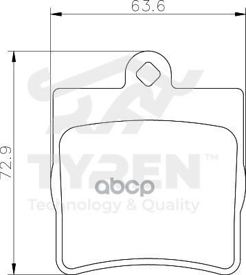 Колодки тормозные дисковые задние TYREN арт. TYR1215291