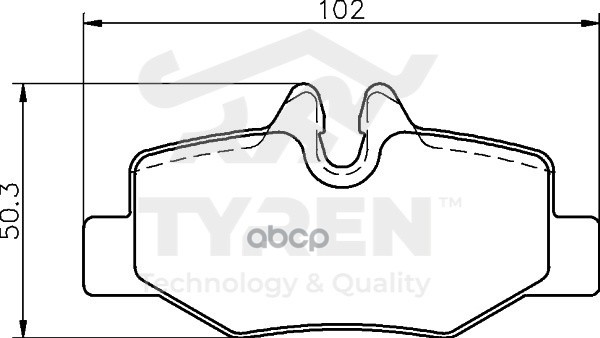 Колодки Тормозные Дисковые | Зад | TYREN арт. TYR1215441