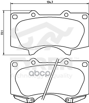 Колодки тормозные дисковые передние TYREN арт. TYR1218911