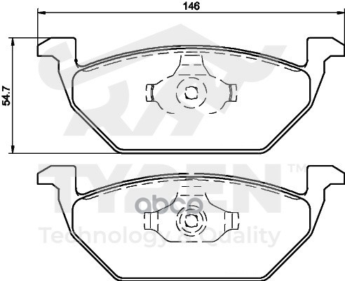 Колодки тормозные дисковые передние TYREN арт. TYR1219461