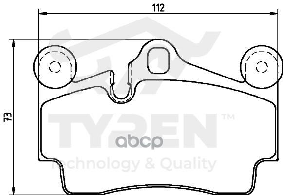 Колодки тормозные дисковые задние TYREN арт. TYR1219741