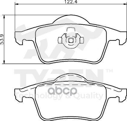 Колодки тормозные дисковые задние TYREN арт. TYR1220131