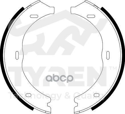 Колодки тормозные барабанные TYREN арт. TYR1412481