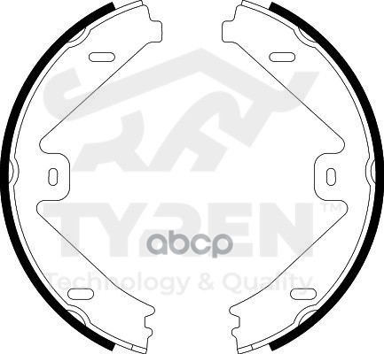 Колодки тормозные барабанные TYREN арт. TYR1412541