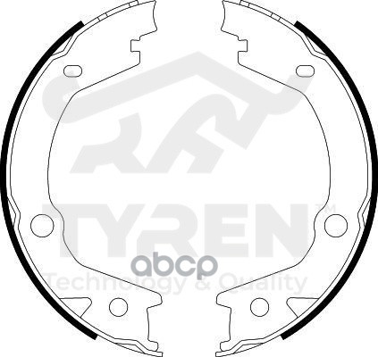 Колодки тормозные барабанные TYREN арт. TYR1412721