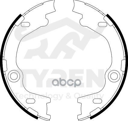 Колодки тормозные барабанные TYREN арт. TYR1412791
