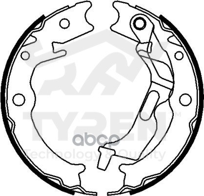 Колодки тормозные барабанные TYREN арт. TYR1413251