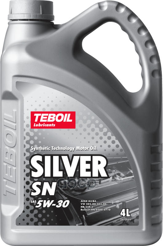 Teboil Масло моторное TEBOIL Silver SN 5W-30 полусинтетическое 4 л 3453917