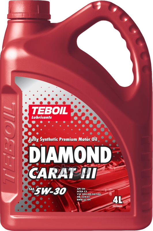 Teboil 5W-30 Diamond Carat Iii 4Л (Синт. Мотор. Масло)