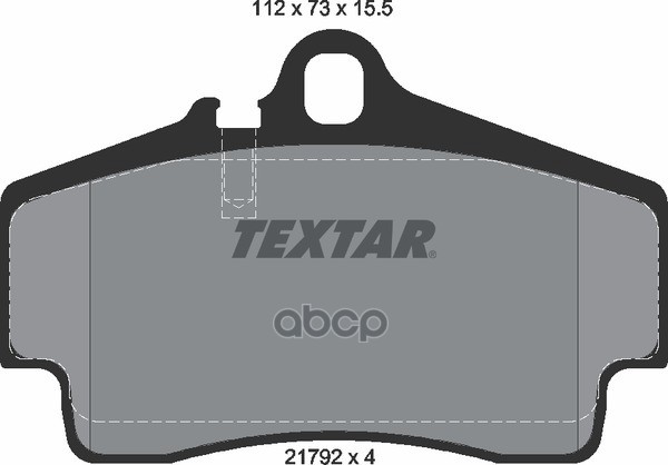 Колодки тормозные задние PORSCHE TEXTAR 2179203 Textar арт. 2179203