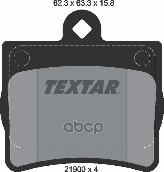 Колодки задние с противошумной пластиной Q+ MERCEDES-BENZ TEXTAR 2190003 Textar арт. 2190003