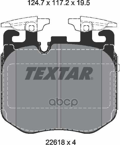 Колодки передние BMW 3(G20)/5(G30)/7(G11/G12)/X3 III/X4/X5 IV/X7 TEXTAR 2261801 Textar арт. 2261801