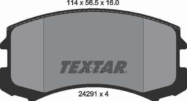Колодки Тормозные Дисковые | Перед | Textar арт. 2429101
