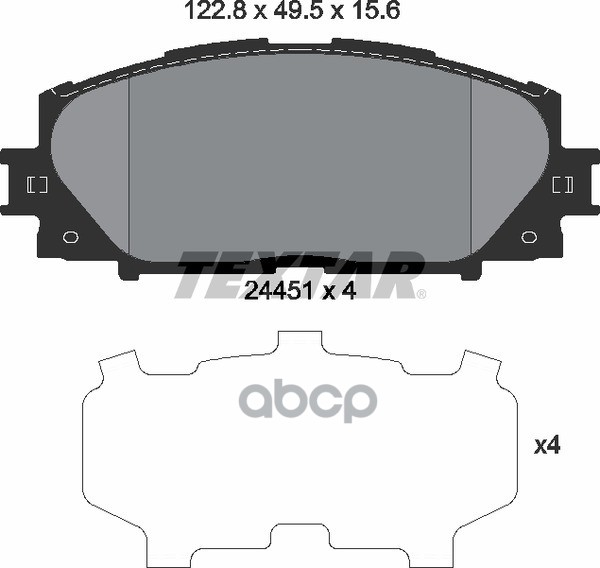 Колодки тормозные передние TEXTAR 2445101 Textar арт. 2445101