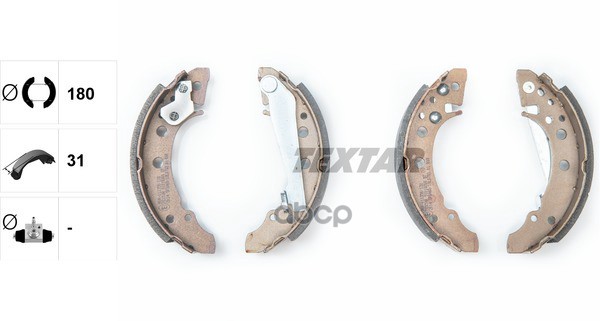 Колодки тормозные барабанные TEXTAR 91018200 Textar арт. 91018200