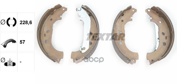 Колодки Тормозные Барабанные | Зад | Textar арт. 91061400