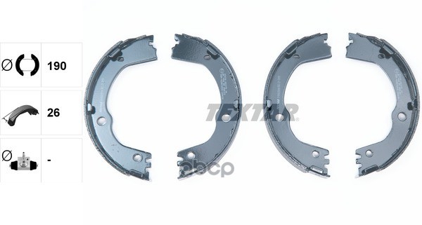 Колодки Тормозные Барабанные Задние Hyundai Santa-Fe 12-/Kia Sorento 12- Textar арт. 91082500