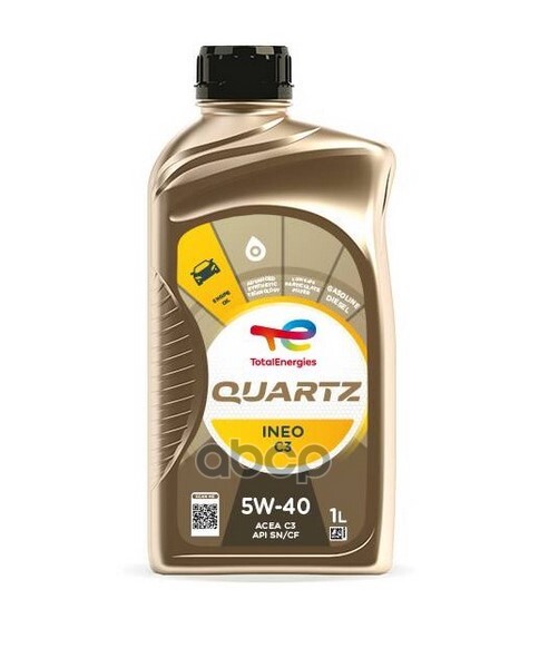 TotalEnergies Масло моторное синтетическое TOTAL QUARTZ INEO C3 5W-40 1л (174776) 213789