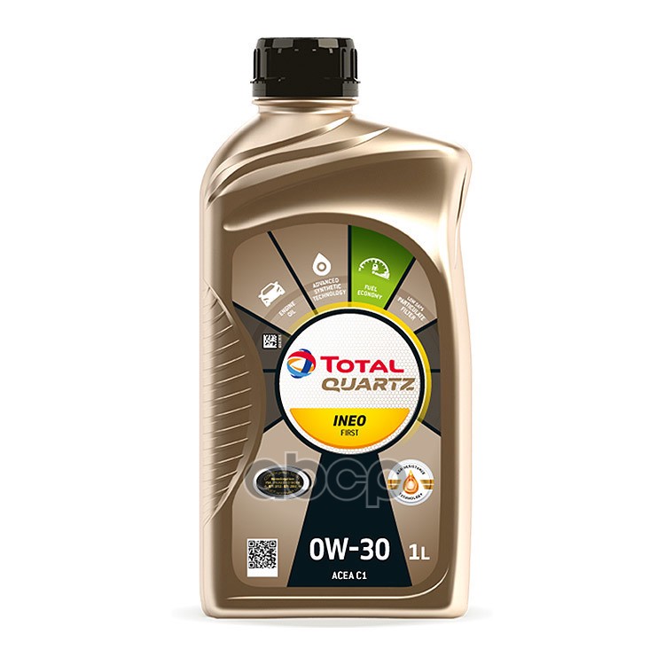 TotalEnergies Масло моторное синтетическое TOTAL QUARTZ INEO FIRST 0W-30 1л (183103) 213830