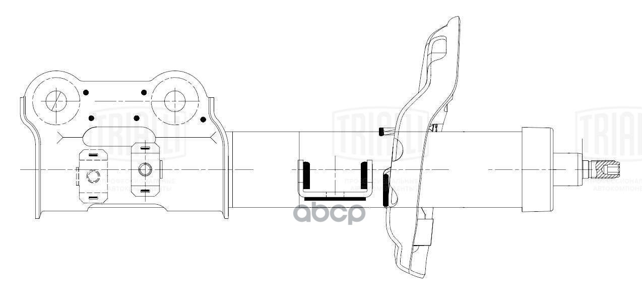 Амортизатор для а/м Hyundai Elantra VI (15-) (стойка) пер. лев. (AG 08123) Trialli арт. ag-08123