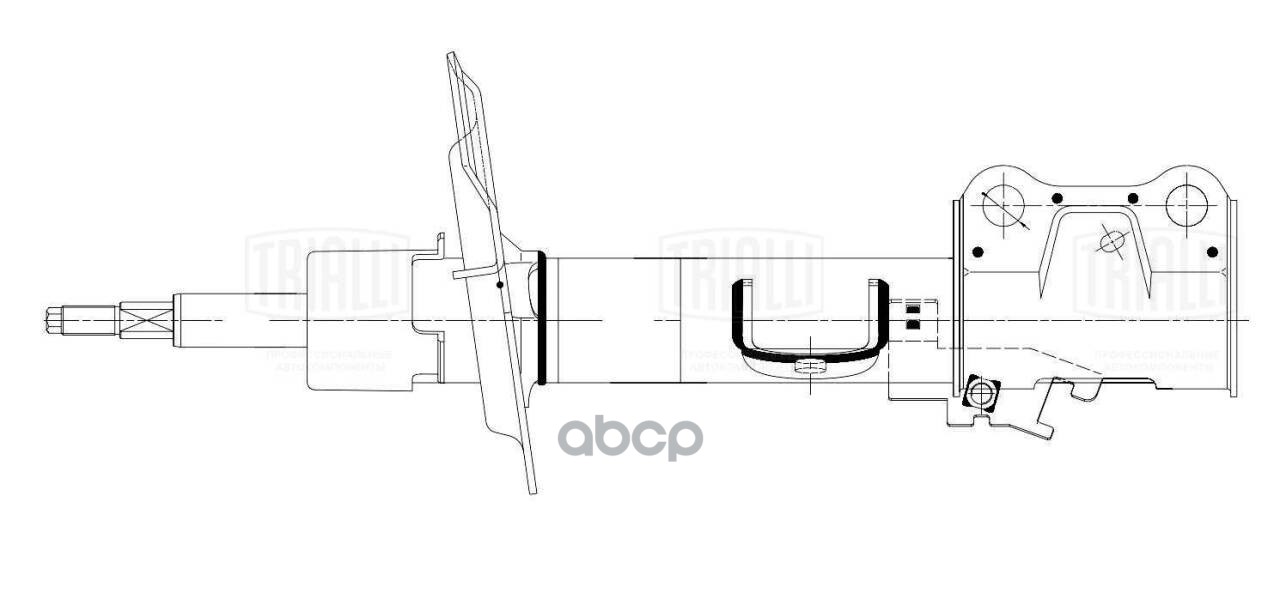 Амортизатор Geely Emgrand X7 (16-) (стойка) перед. лев. (AG 30157) Trialli арт. AG30157