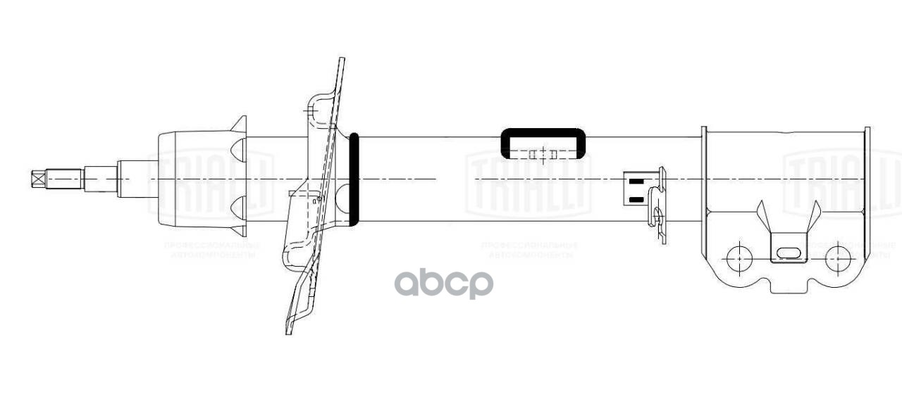 Амортизатор Chery Tiggo 4 (17-)/4 Pro (20-) (стойка) пер. прав. (AG 30305) Trialli арт. AG30305