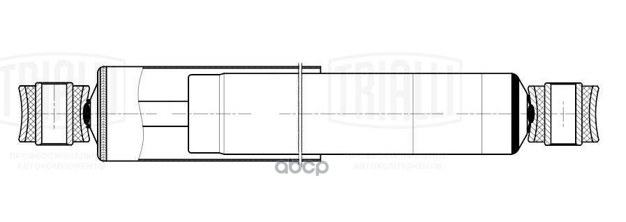 Амортизатор Mercedes Actros (96-)/(03-) (пневмо) (449/728 20x50 20x50 O/O) пер. (AH 15017) Trialli арт. AH15017