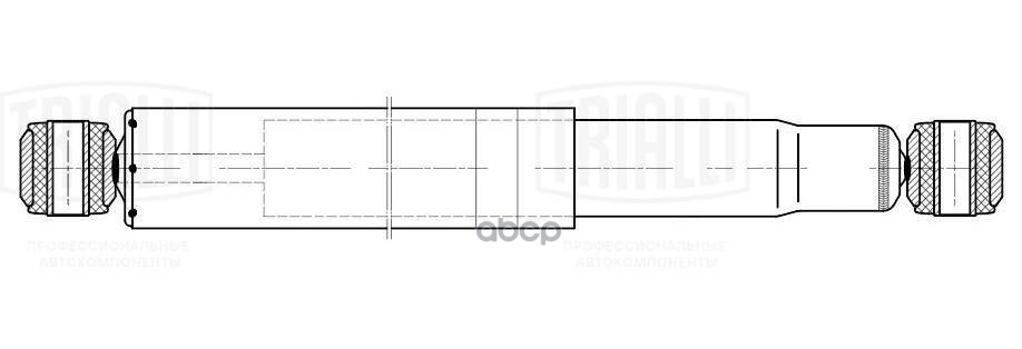 Амортизатор Mercedes NG (73-)/SK (87-) (482/814 16x50 16x50 O/O) пер. (AH 15027) Trialli арт. AH15027