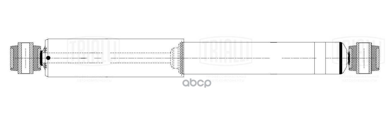 Амортизатор Mercedes Atego (98-)/(04-) (424/670 16x62 20x62 O/O) задн. (AH 15535) Trialli арт. AH15535