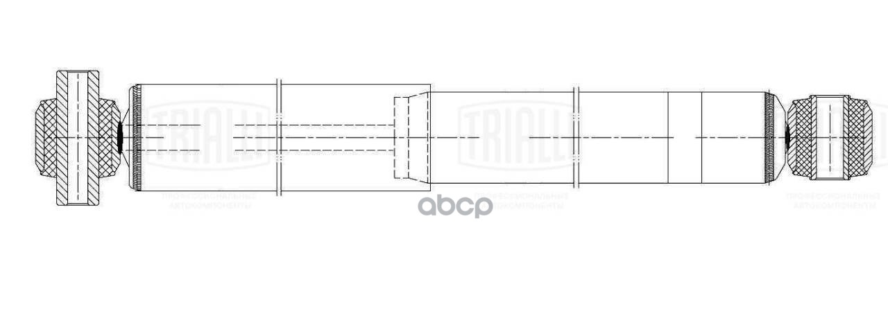 Амортизатор MAN L2000 (93-) (386/624 12x80 16x50 O/O) задн. (AH 51527) Trialli арт. AH51527