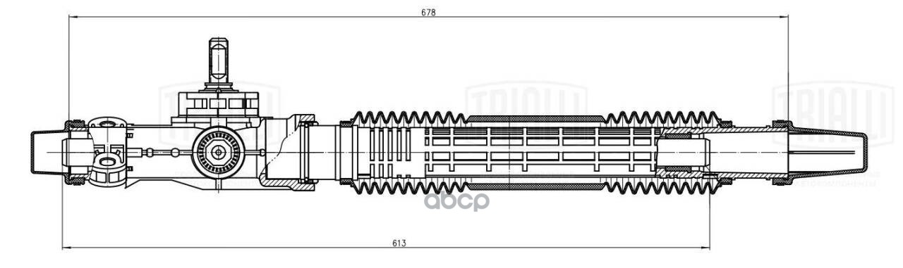 Механизм рулевой (рейка) Лада Granta 2190/2191 без ЭУР (4.2 об.) (механич.) (CR 190) Trialli арт. CR190
