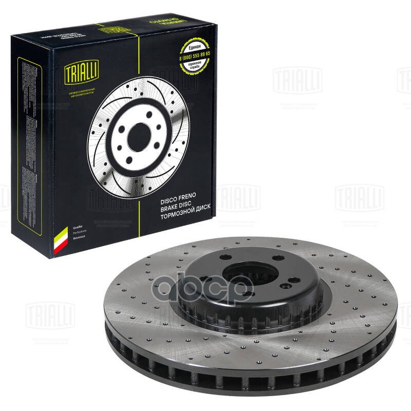 Диск торм. Mercedes E (W213) (16-)/GLC (X253) (15-) перед. d=360 (перф) (DF 190433) Trialli арт. DF190433