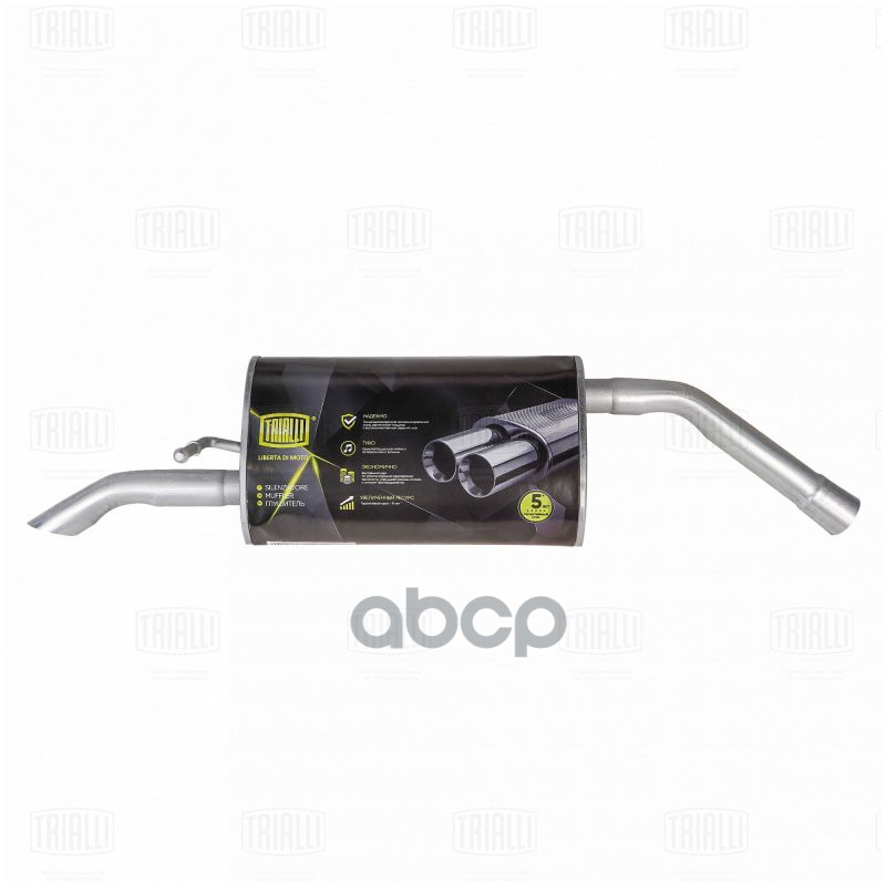 Глушитель Для А/М Peugeot 207 06- Осн. Нерж. Алюм. Сталь Emm2003 Trialli арт. EMM2003
