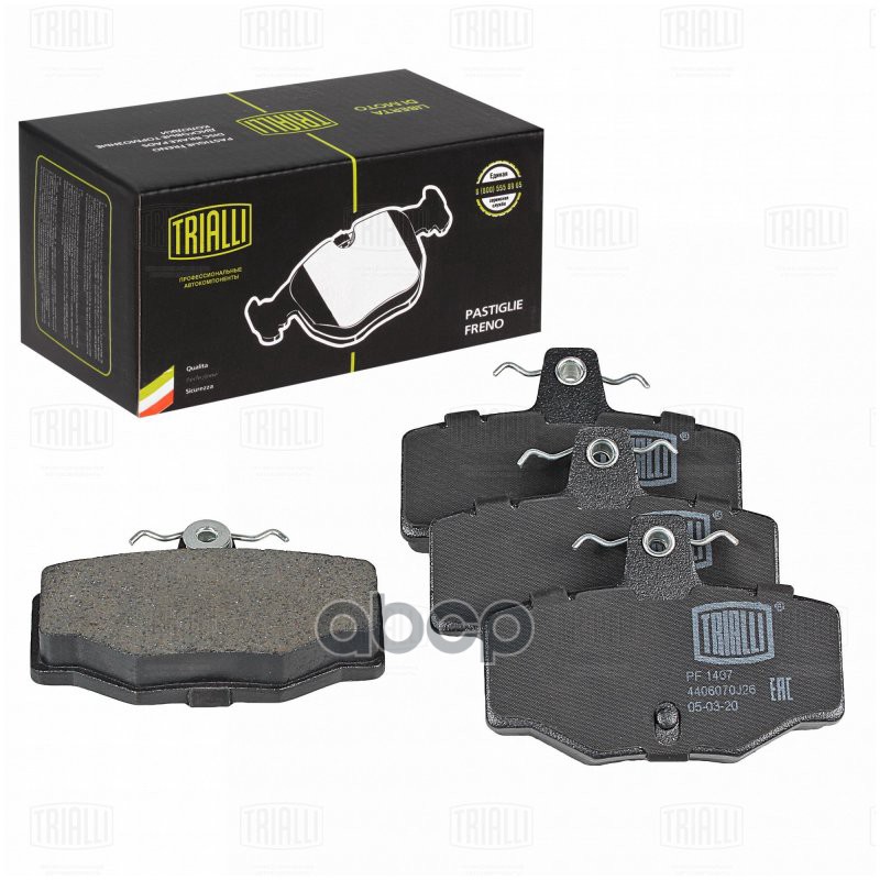 Колодки торм. Nissan Almera N16 (00-)/Primera P11 (96-) диск. зад. (PF 1407) Trialli арт. PF1407