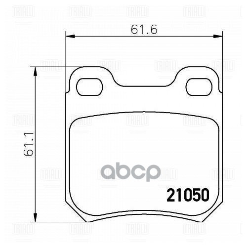 Колодки торм. Opel Vectra B (95-)/Omega A (86-) диск. зад. (PF 4083) Trialli арт. PF4083