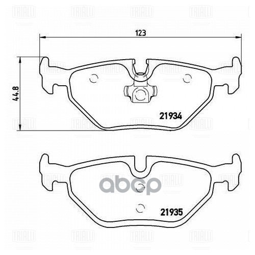 Колодки торм. BMW 3 (E46) (98-) диск. зад. (PF 4092) Trialli арт. PF4092