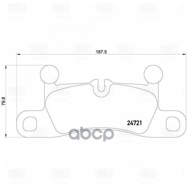 Колодки торм. VW Touareg II (10-)/Porsche Cayenne II (10-) диск. зад. (PF 4123) Trialli арт. PF4123