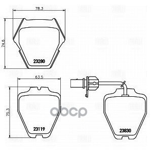 Колодки торм. Audi A6 (97-)/Allroad (00-) диск. перед. т/с TRW (кмпл. с 2 датч.) (PF 4169) Trialli арт. PF4169