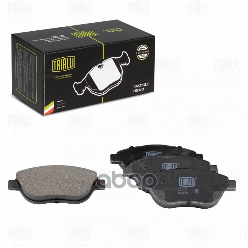 Колодки торм. Peugeot 207 (06-)/307 (00-)/Citroen Berlingo (02-) диск. перед. (PF 4195) Trialli арт. PF4195