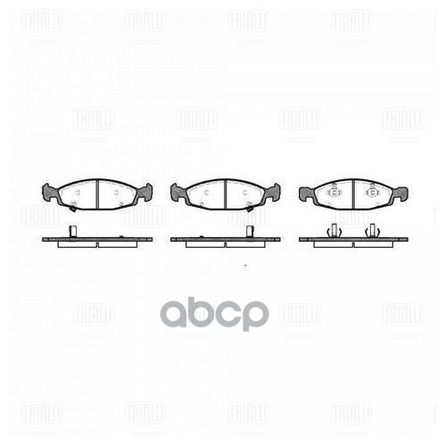 Колодки торм. Jeep Cherokee (99-) диск. перед. (PF 4238) Trialli арт. PF4238