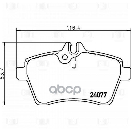 Колодки торм. для а/м Mercedes A (W169) (04-) 1.5i диск. перед. (PF 4270) Trialli арт. pf-4270